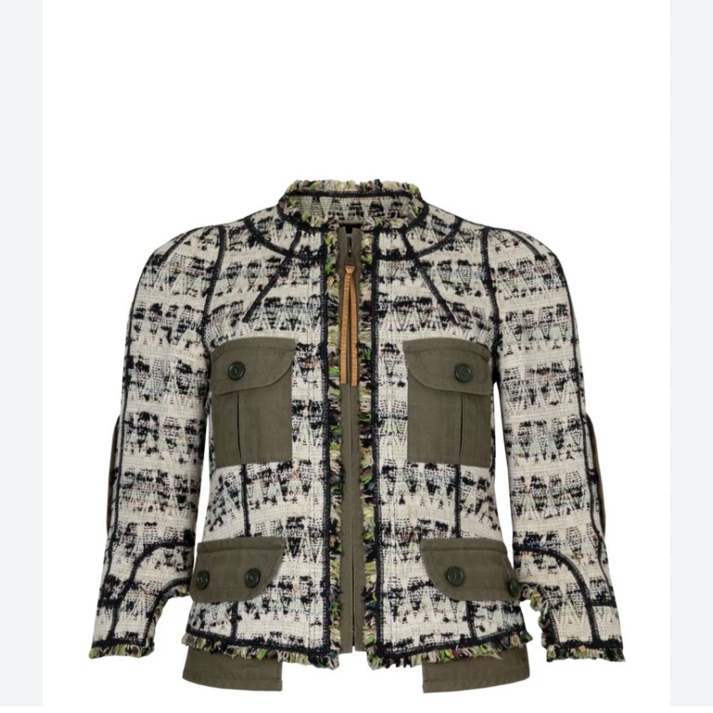 🆕️ Louis Vuitton Tweed Cropped Jacket Runway 2010. Size: 34 IT 0 US. - Picture 5 of 17